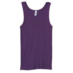 Bella Women's 2X1 Rib Tank - Colors Purple