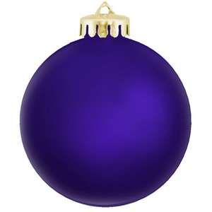 Round Shatter Proof Ornament Blue