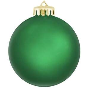 Round Shatter Proof Ornament Green