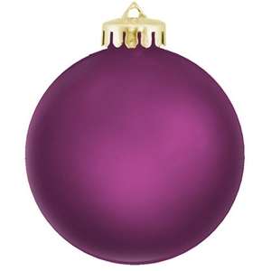 Round Shatter Proof Ornament Purple