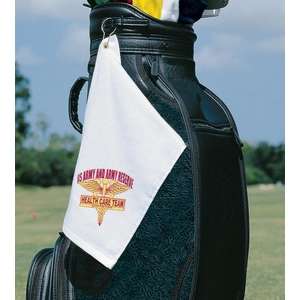 Custom Promotional Turkish Signature 12" x 17" Golf Towel - White