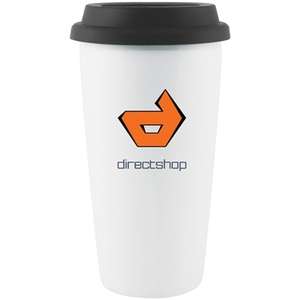 Custom Promotional Terra Porcelain Travel Tumbler - 16 oz.