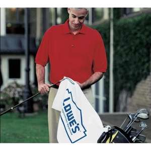 Custom Promotional Turkish Signature 16" x 25" Midweight Golf Towel - White