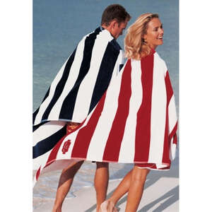 Custom Promotional Horizontal Cabana Stripe Beach Towel