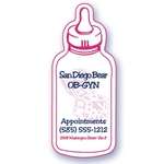 Imprinted Medical & Healthcare Magnets - Baby Bottle Magnet - Indoor