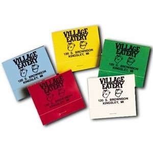 Custom Promotional 30 Strike Matchbook - Black Imprint on Assorted Colors