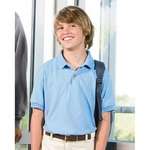 Promotional Golf & Polo Shirts - Anvil Youth 50/50 Stain Release Sport Shirt - Dark/Colors