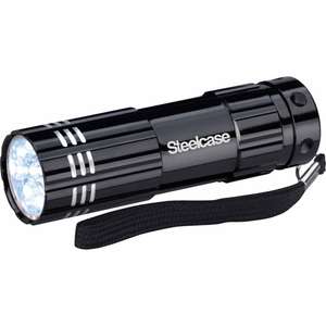 Dorcy 9 LED Aluminum Flashlight Black
