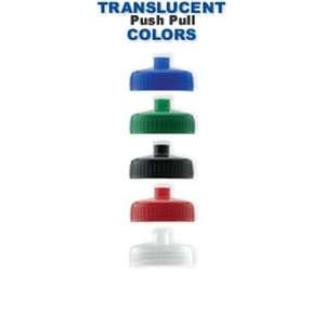 24 oz Push/Pull Top Translucent Sport Bottle