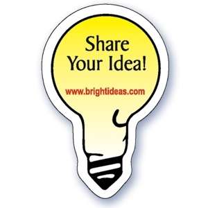 Custom Promotional Light Bulb Magnet - Indoor