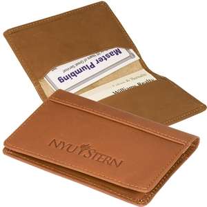 Leeman Fire Island Calfskin Business Card Case 
