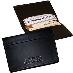 Leeman Fire Island Cowhide Business Card Case
