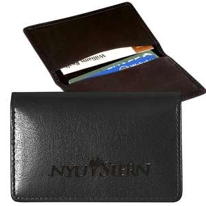 Custom Promotional Leeman Alpine Calfskin Card Case