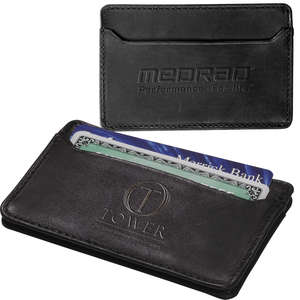 Custom Promotional Leeman Roxy Gusseted Card Case