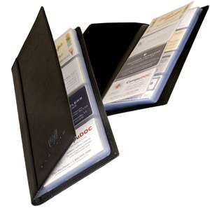 Leeman Greenwich Large Cowhide Business Card File 
