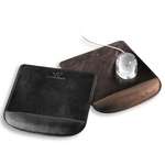 Customized Computer Accessories - Leeman Westchester Leather Mouse Pad with Wrist Rest