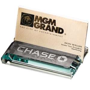 Leeman Atrium Glass Business Card Holder 