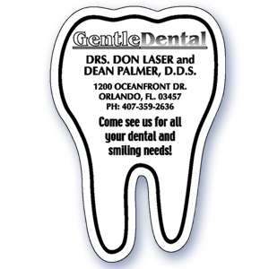 Custom Promotional Tooth Magnet - Indoor