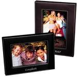 Imprinted Photo Frames - Leeman Madison Leather Frame