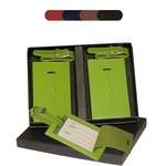 Logo Corporate Gifts - Leeman Marquis Rectangular Luggage Tag/Spotter Set