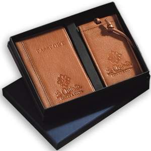Leeman Voyager Passport and Magnetic Luggage Tag Set 