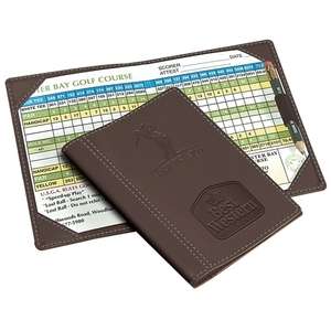 Custom Promotional Leeman Woodbury Golf Scorecard Holder