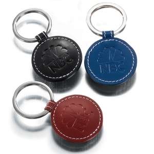 Leeman Limelight Round Leather Key Fob