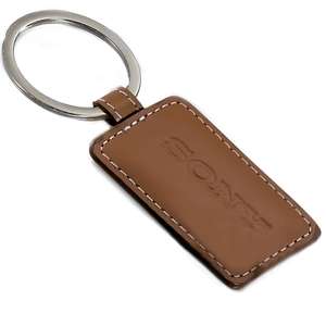 Leeman Limelight Rectangular Leather Key Fob 