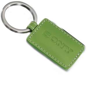 Leeman Limelight Rectangular Leather Key Fob 