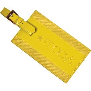 Leeman Majestic Leather/Nylon Luggage Tag