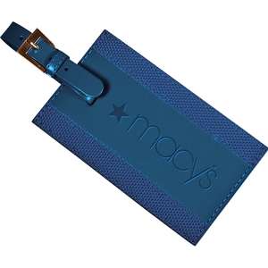 Leeman Majestic Leather/Nylon Luggage Tag