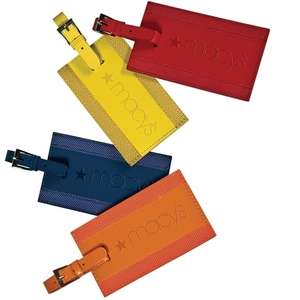 Leeman Majestic Leather/Nylon Luggage Tag