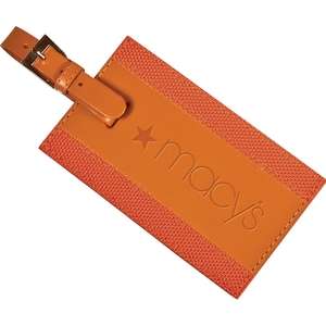Leeman Majestic Leather/Nylon Luggage Tag