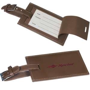 Custom Promotional Leeman Whitney Rectangular Luggage Tag