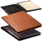 Promotional Journals, Organizers & Portfolios - Leeman Harrison Calfskin Leather Portfolio - Large
