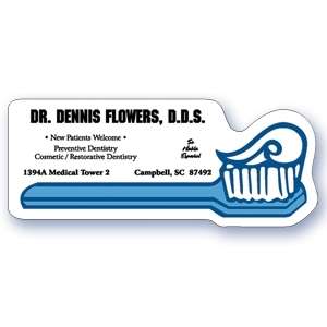 Custom Promotional Tooth Brush Magnet - Indoor