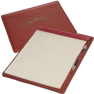 Leeman Wall Street Calfskin Writing Pad Holder - Large 