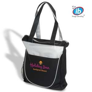 Custom Promotional Duo-Tone Zippered Tote