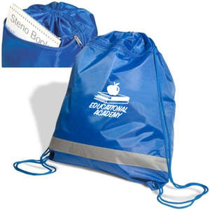 Custom Promotional Zippered String-A-Sling Backpack