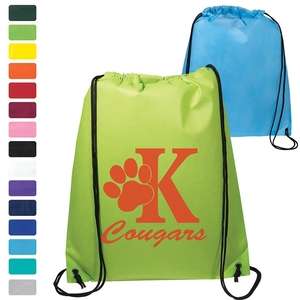 Custom Promotional Econo Non-Woven String Backpack - 80 GSM