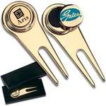 Custom Golf Ball Markers - Gold-Plated Golf Tool
