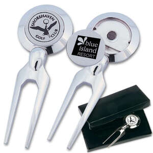 Custom Promotional Chrome-Plated Divot Fixer