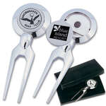 Custom Golf Tools & Accessories - Chrome-Plated Divot Fixer