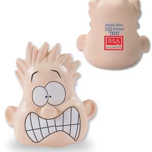 Custom Promotional Shocked Mood Dude Stress Reliever