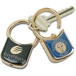 Imprinted Metal Keychains - Lusterdome Key Tag
