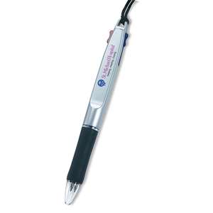Duo Pen-On-A-Rope - Black and Red Ink 