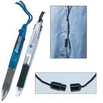 Promotional Rope Pens - Duo Pen-On-A-Rope - Black and Red Ink