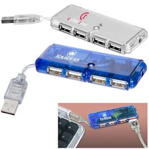 Custom Promotional Mini USB 4-Port Hub 1.1