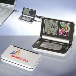 Custom Promotional Travelers Digital Photo Frame/Clock