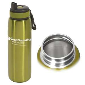 Custom Promotional Click 'n Sip Stainless Bottle